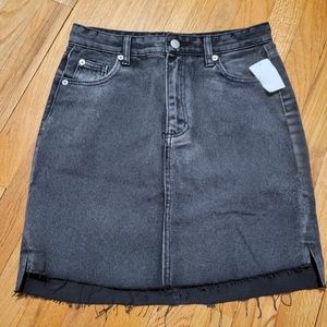 NWT CR BLACK DENIM SKIRT